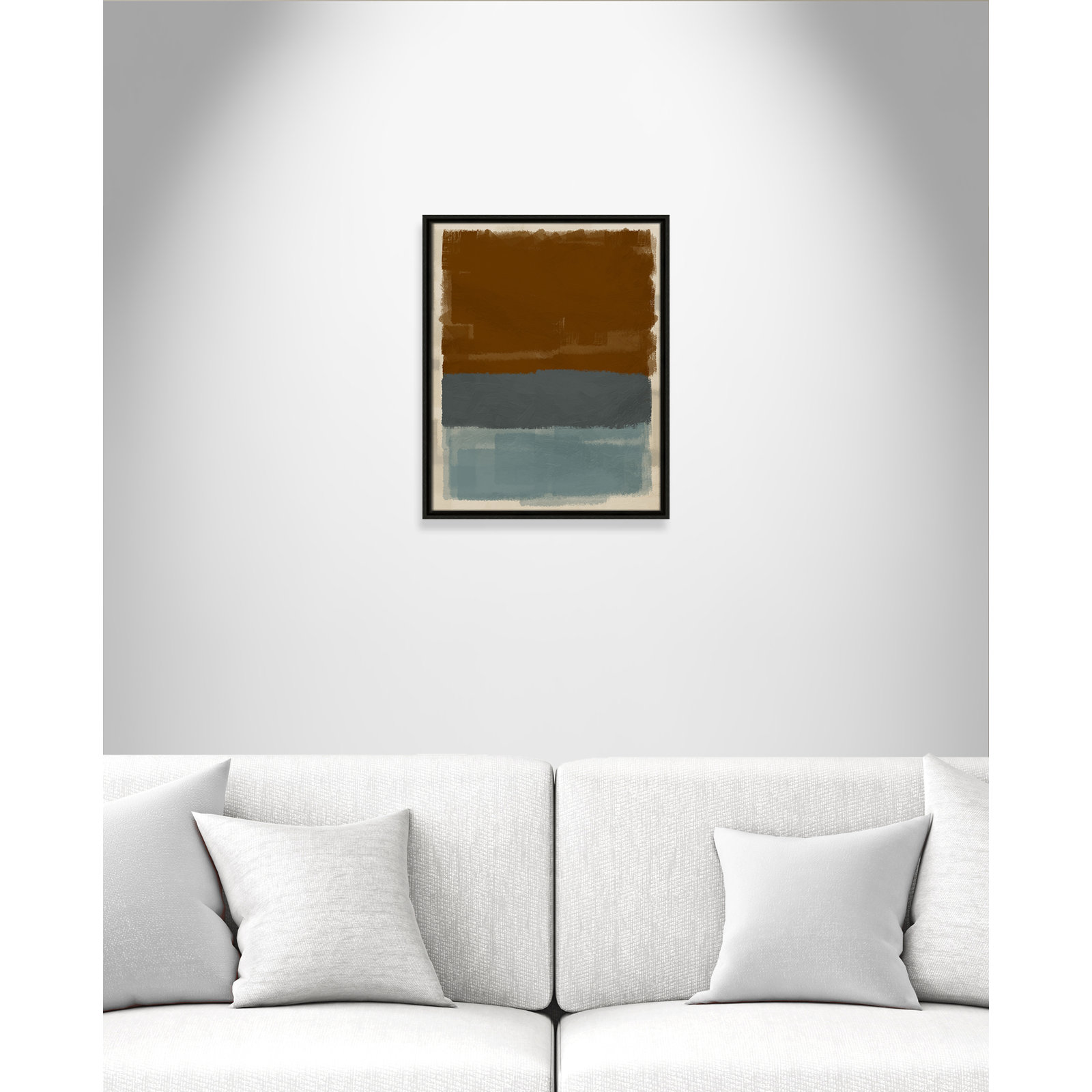 Turbulent Honesty Print by Marcus Prime, 17.5'' W x 21.5'' H, Espresso Floater