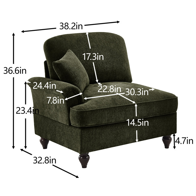 Chenille avec plis décoratifs détachables pour une variation de style, soutien du corps du dossier segmenté et configurable en tant que siège simple en chenille, avec dossier incurvé et dossier lombaire mobile