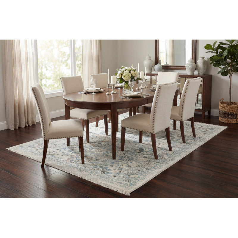 Tapis oriental crème Omarion, Rectangle 9 pi 2 po x 12 pi 6 po