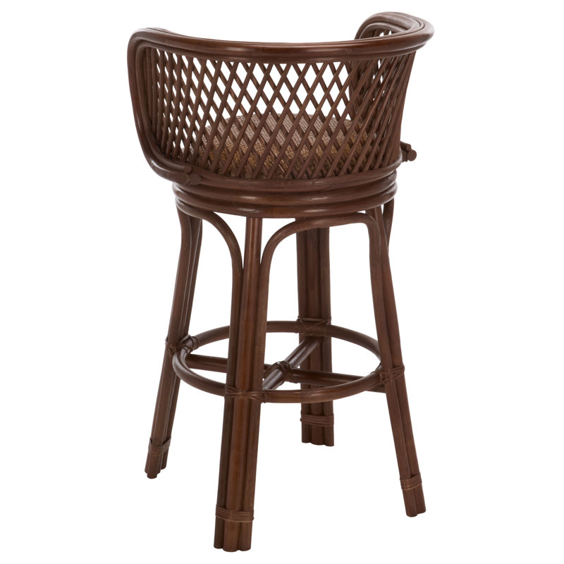 Tabouret de comptoir Haider, Brun