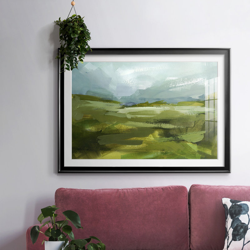 Emerald View II, reproduction d'art encadrée, Noir, H 15 po x l 21 po x P 1,5 po