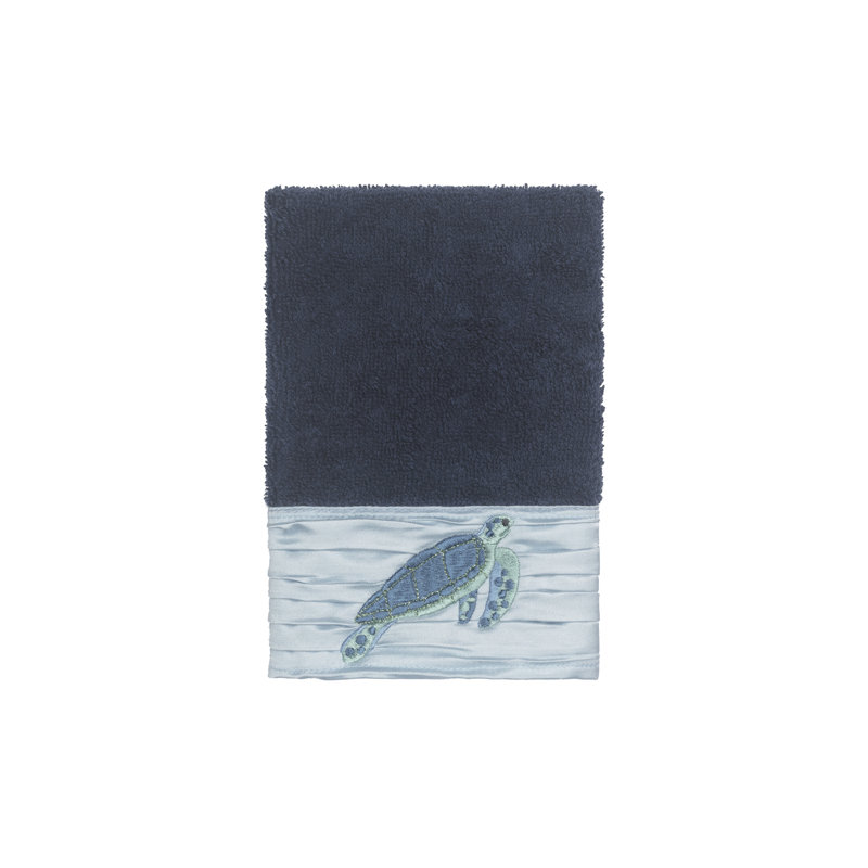 Mia Turkish Cotton Midweight Washcloth, Midnight Blue
