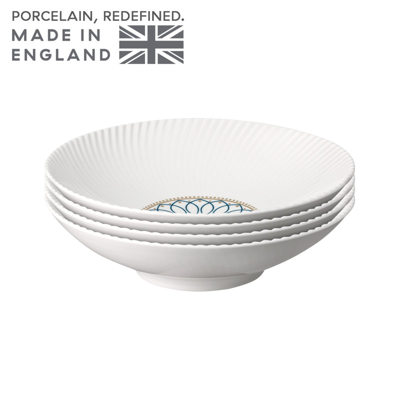 Ensemble de 4 bols à pâtes en porcelaine