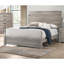 Bois chambre à coucher 1pc grand lit couleur grise cadre de lit papier stratifié mobilier simple moderne