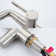 Single Hole Faucet Single-handle Bathroom Faucet with Deck Plate and Digital Display