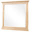 Chêne naturel noyer de 44 po X P 38 po Miroir rectangulaire H