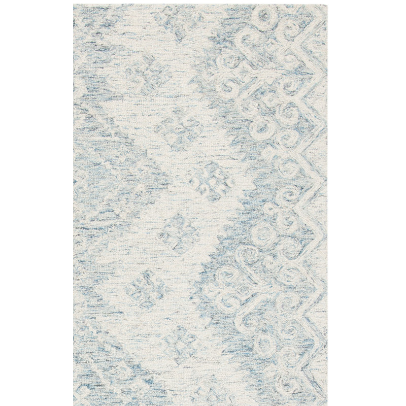 Rehoboth Hand Tufted Indian Wool Southwestern Rug, Square 5'