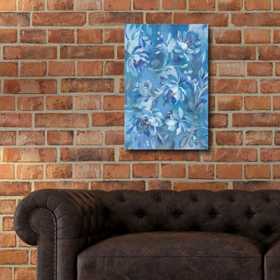 «Modern Brocade 2» par Danhui Nai, art mural en verre acrylique, 16 po x 24 po