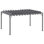 Pergola d'extérieur 12,8 pi x 9,7 pi avec toit rétractable, gris