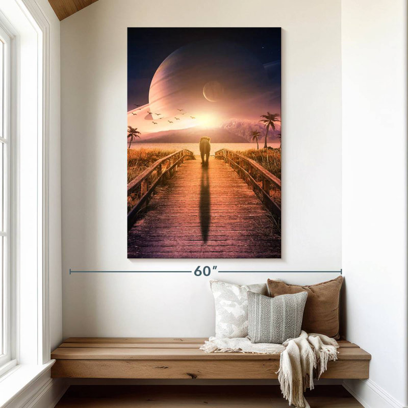 Brampt Walking To Nowhere, 51" H x 34" W