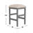 1-Drawer Wood Light Gray Nested Counter Height Dining Table with Wheels-1087006998