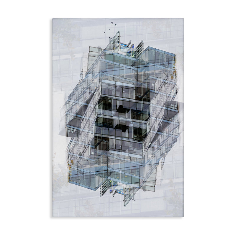 Toile superposée superposée, conception de Robin Vandenabeele, H 24 po x l 16 po