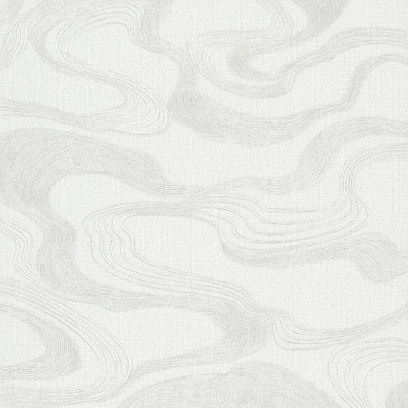 Rouleau de papier peint Kumano, Blanc / Blanc