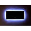 Miroir de salle de bain DEL à DEL, miroir de meuble-lavabo 59 x 30 po 8 000 K avec lumières, miroir de salle de bain étanche en alliage d'aluminium IP54 pour fixation murale, verre flotté CRI90