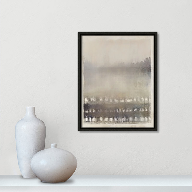 Équilibre équilibré III par Irena Orlov, H 15,5 po x l 12,5 po, Flottant espresso