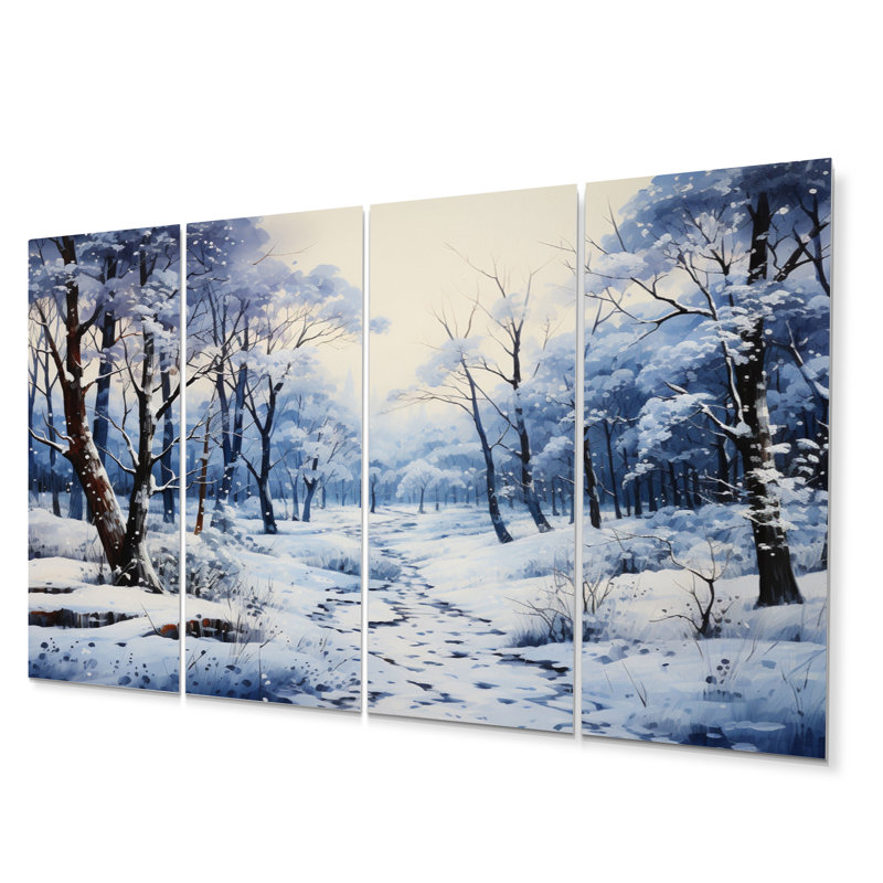 Winter Silent Woods V 4 pièces