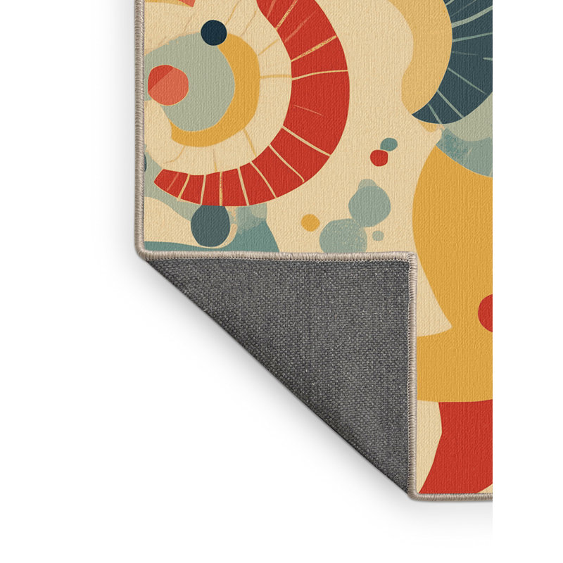 Vibrant Spark Rug, Round 6'
