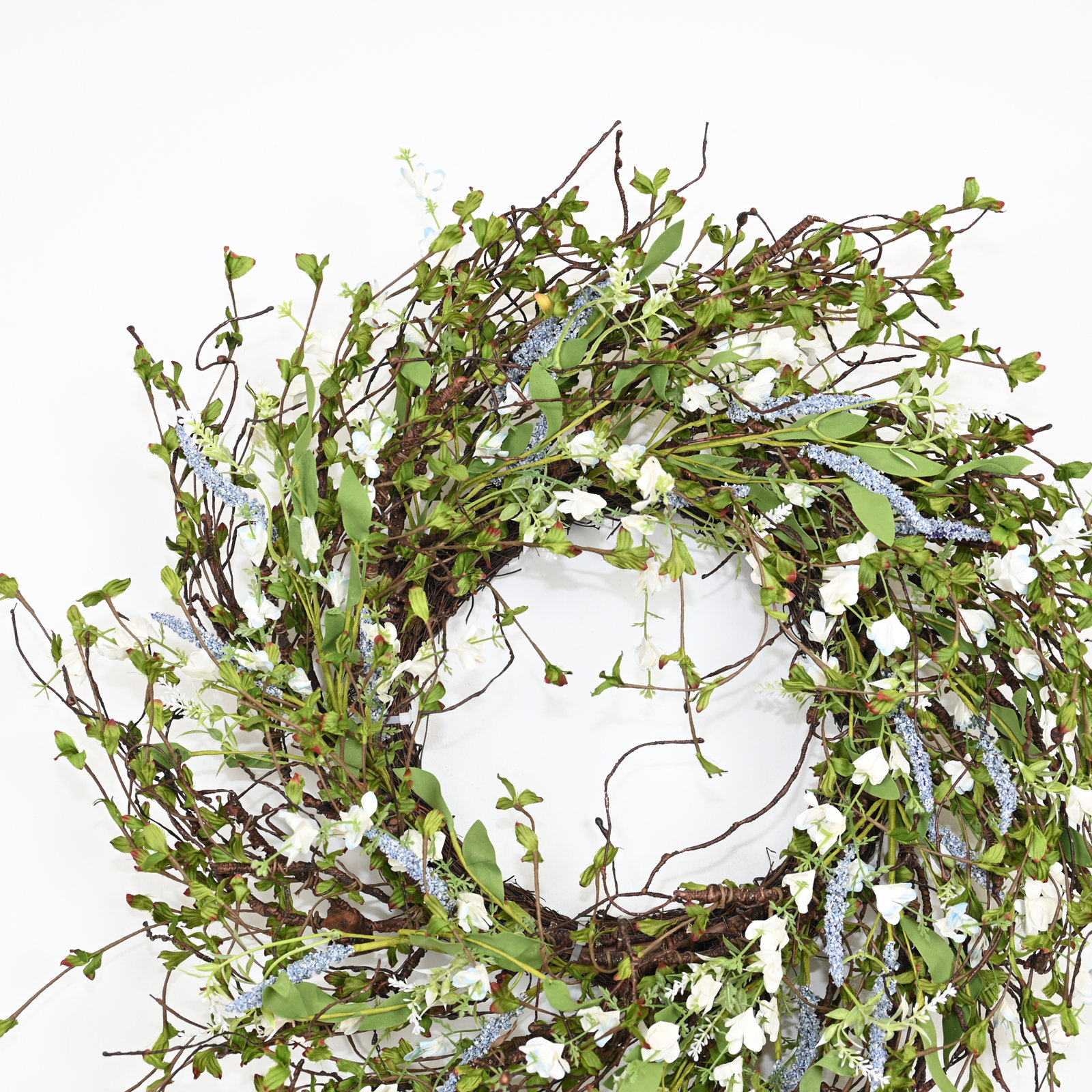 24" Handcrafted Berry Wildflower No Holiday Wreath