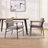 Modern Upholstered Dining Chair With Armrests And Backrest, Stylish Dining Chair With Removable Upholstery-1935926071
