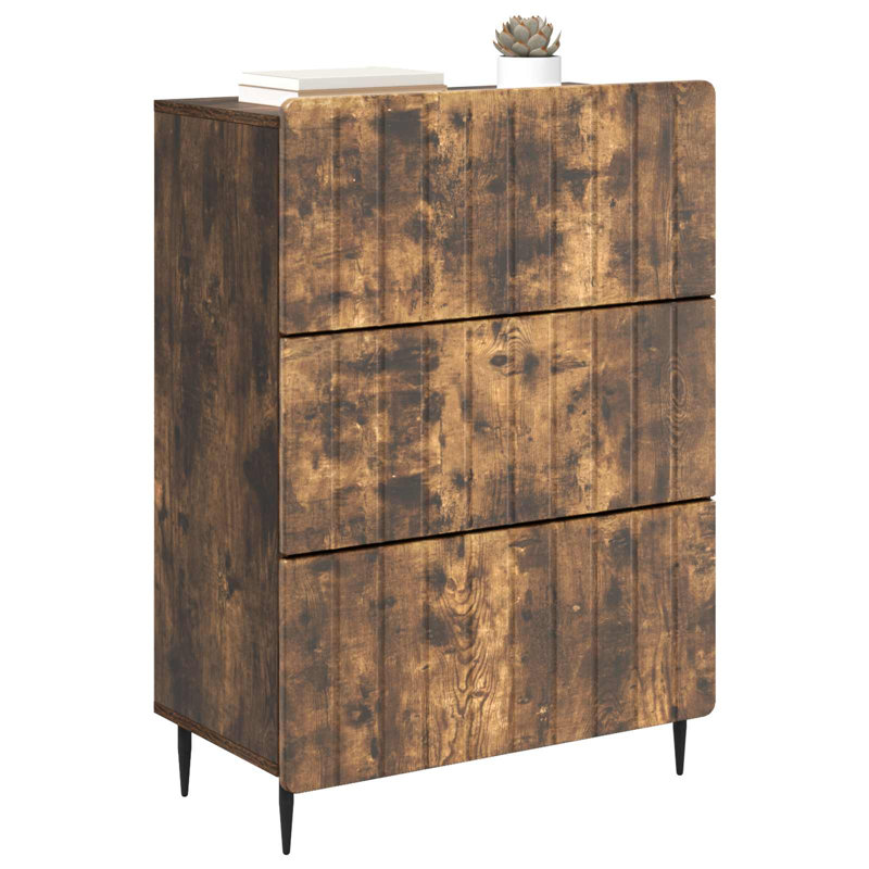 Standard Accent Chest, 92cm H x 66cm W x 34.5cm D, Smoked Oak