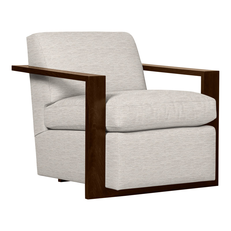 Thom Filicia Home 32" Wide Upholstered Armchair, Wrenn, Impala Linen
