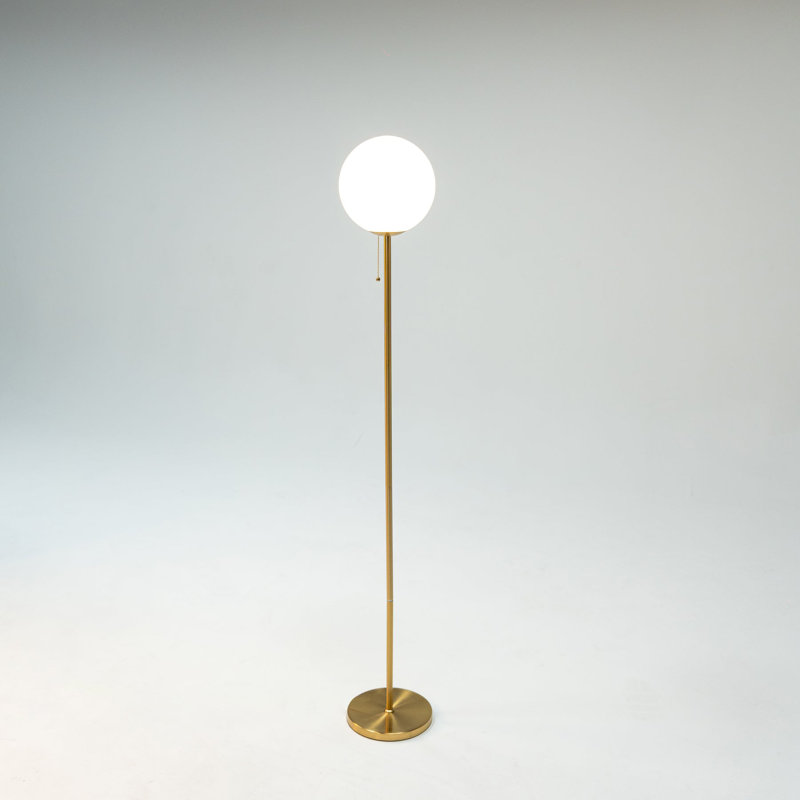 Yiru 65'' Polished Torchiere Floor Lamp