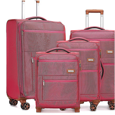 Luggage Sets 4 Piece, Softsied Suitcases with Spinner Wheels