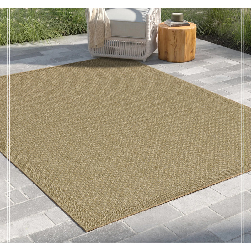 Jute/Jute Indoor/Outdoor Area Rug, Rectangle 7'10" x 10'3"