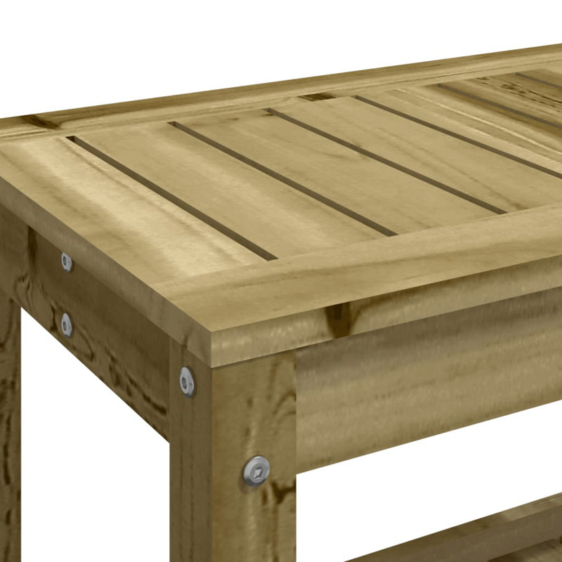Alzugaray Solid Wood Outdoor Bench, Brown, 45cm H x 108cm W x 35cm D