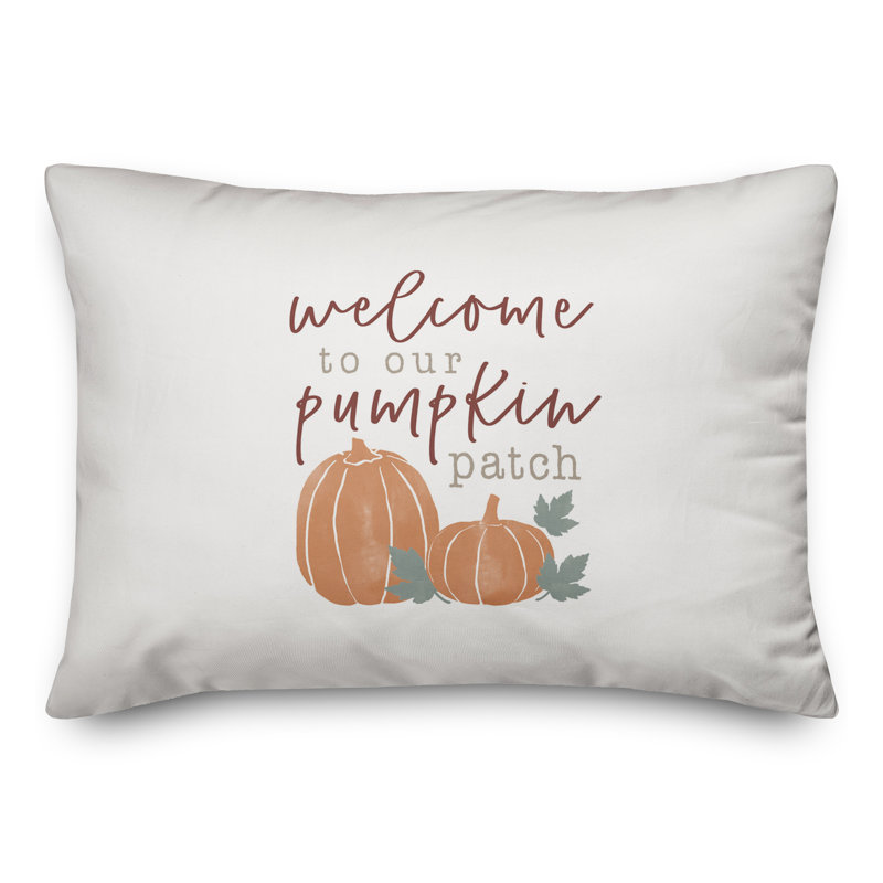 Welcome Patch Rectangular Pillow Cover and Insert