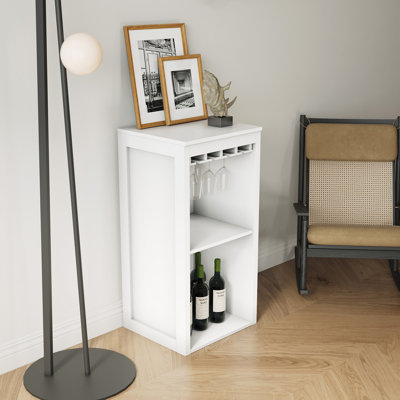 Armoire à vin de couleur modulaire avec tablettes de rangement et huche pour salle à manger