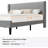 Platform Bed Frame With Upholstered Wingback Headboard, No Box Spring Needed-1598299911-1598299897