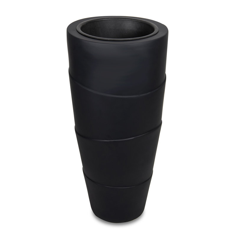 Pot à fleurs en fiberstone cocons Smeltertown, Gris, H 15,75 po x l 19,75 po x P 19,75 po