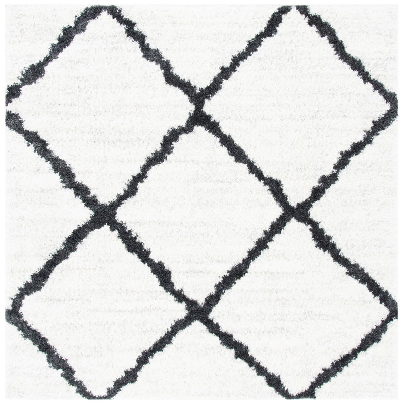 Powe Shag 500 Performance Geometric Rug, Square 6'7"