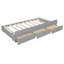 Lit de jour double Roomfitter avec lit gigogne simple et tiroirs de rangement, structure de lit en bois peu encombrante, gris-1485978742