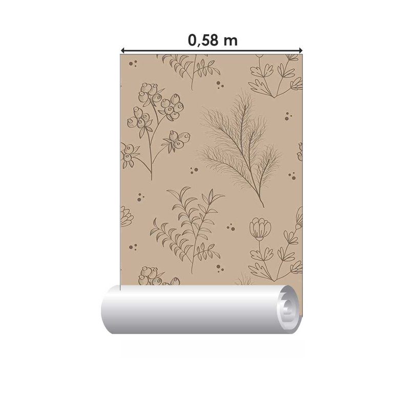 Rouleau de papier peint lisse L 126 po x l 24 po Beachworth