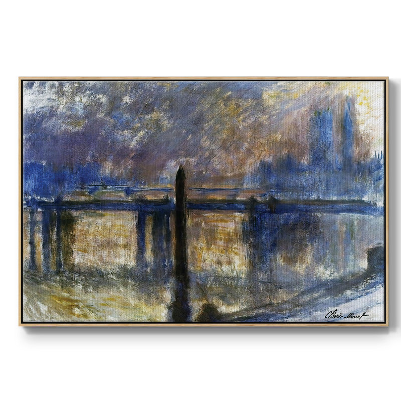 Pont Charing Cross, aiguille de Cléopâtre, 1899, Bois naturel, H 41 po x l 27 po x P 2 po