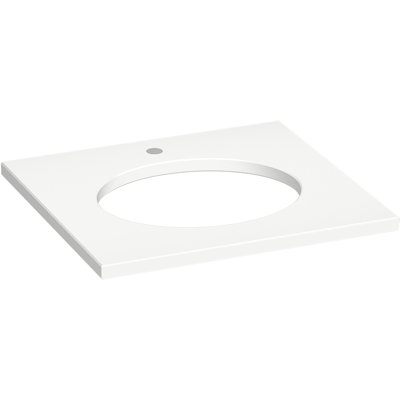 Silestone Quartz 25-In Vanity Top With Oval Cutout