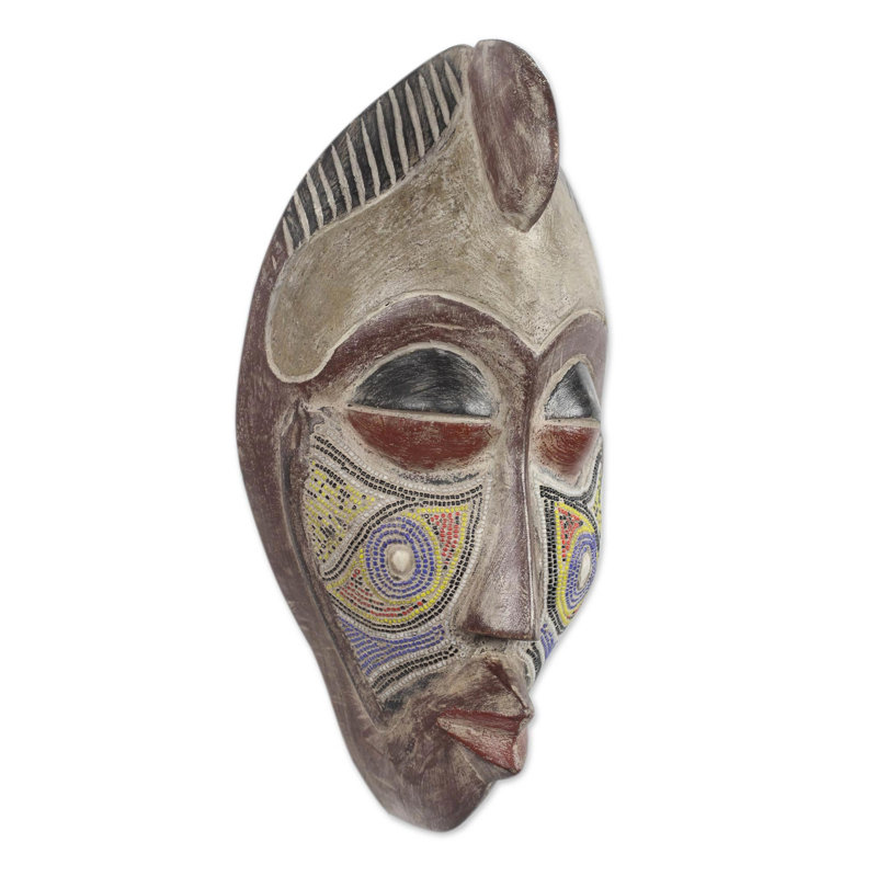 Décoration murale masque africain original
