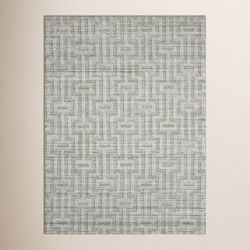 Marcia Viscose Geometric Indoor Rug, Rectangle 2' x 3'