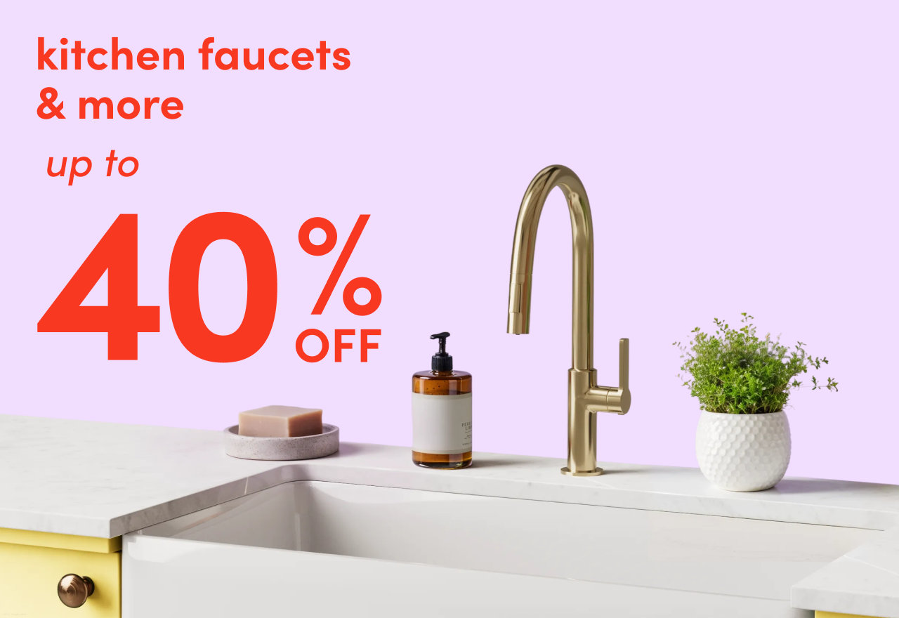 kitchen faucets & more on clearance