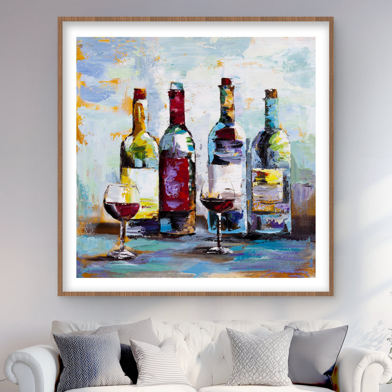 Wine Tasting Framed Matted Print | Kitchen Decor Art