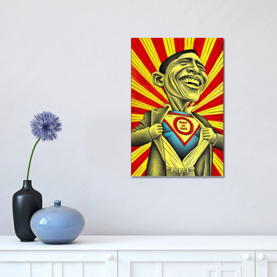 Obama Vs. The Fear by Ben Heine - Print on Canvas