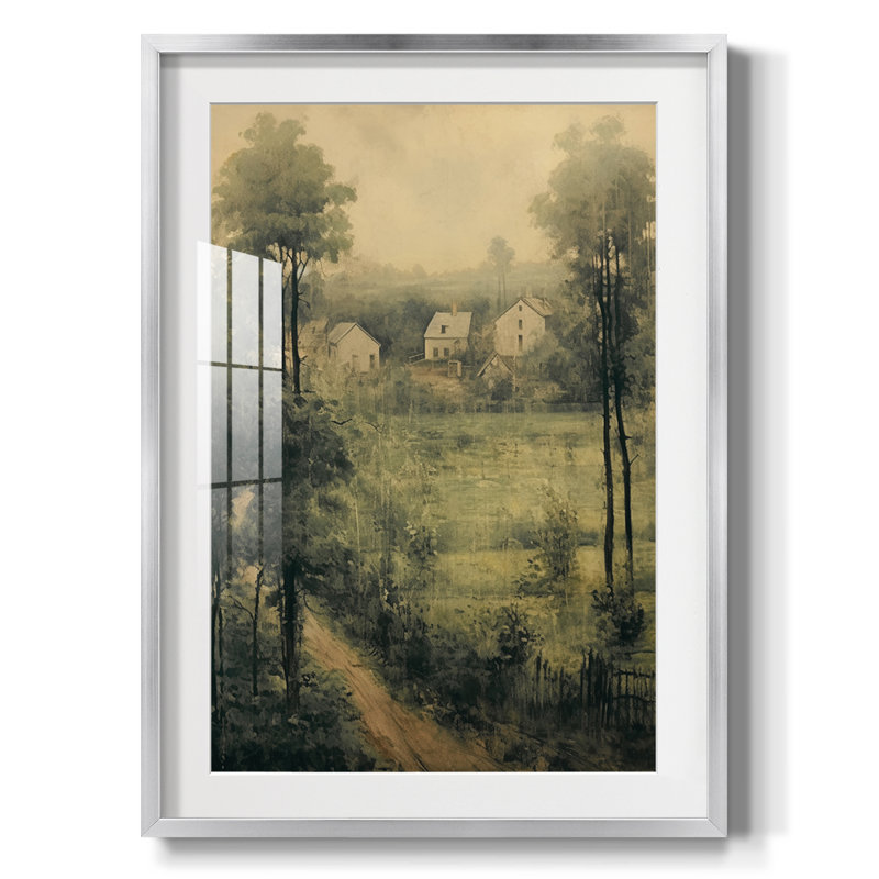 Paysage rétro Lxxxix - impression encadrée