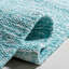 Tapis turquoise en coton tissé à plat à la main Mohnton-23025291