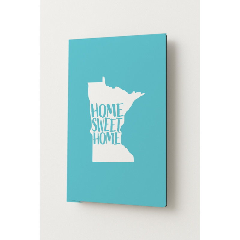 DOUX FOYER — Silhouette de l'État du Minnesota — Portrait en métal, 14" H x 11" W