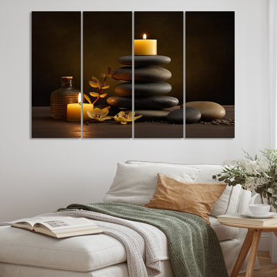 " Zen Serenity Cairn Sculpture Balance " 4 - Pieces