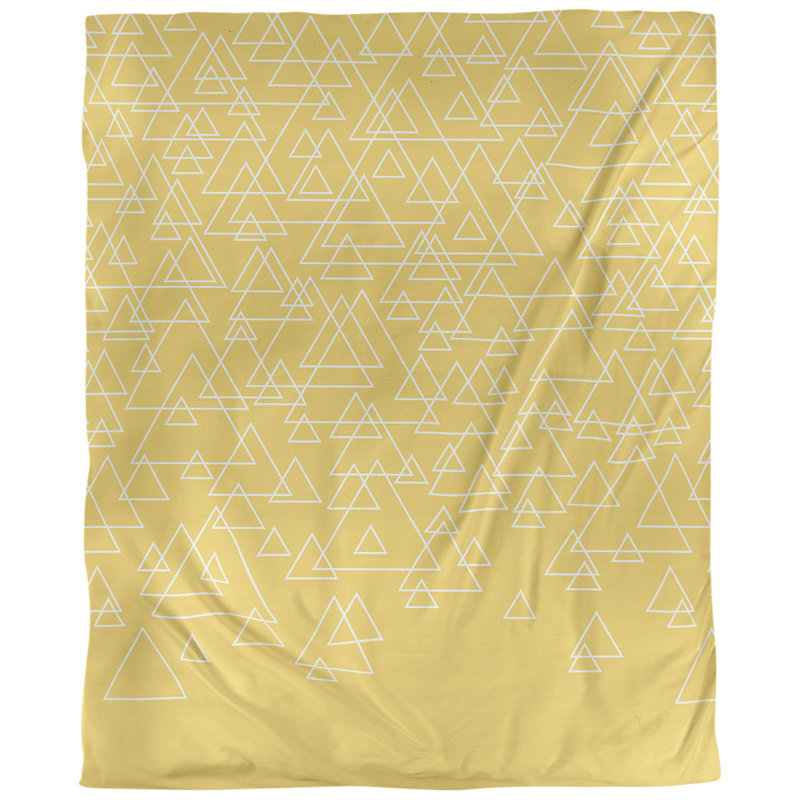 Tissu triangles de dispersion, Jaune, L 54 po x l 36 po, Coton peigné pima