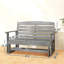 Banc de patio, banc oscillant d'extérieur, banc coulissant de causeuse-1741146875
