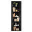 Étagère d'angle à 6 niveaux avec tablette réglable, bibliothèque de coin de 68 po de hauteur, étagère de rangement autoportante pour salon, bureau, cuisine, salle de bain, petit espace, noir-346578362